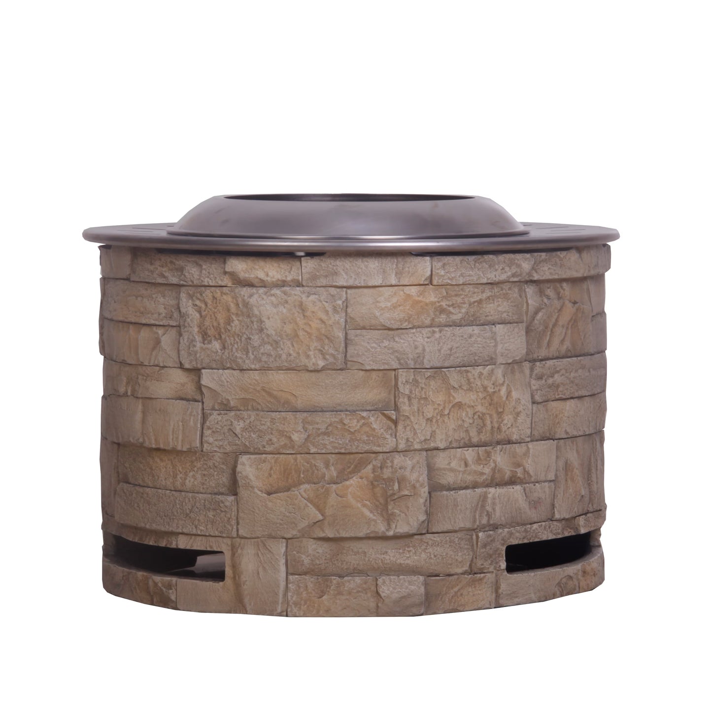 Stacked Stone Smokeless Firepit For Wood Pellets Twigs Wood Fuel