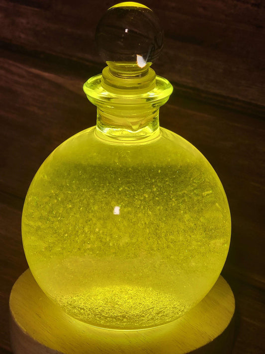 Golden Rain Snow Globe Light Up LED Display - Unique Gift!