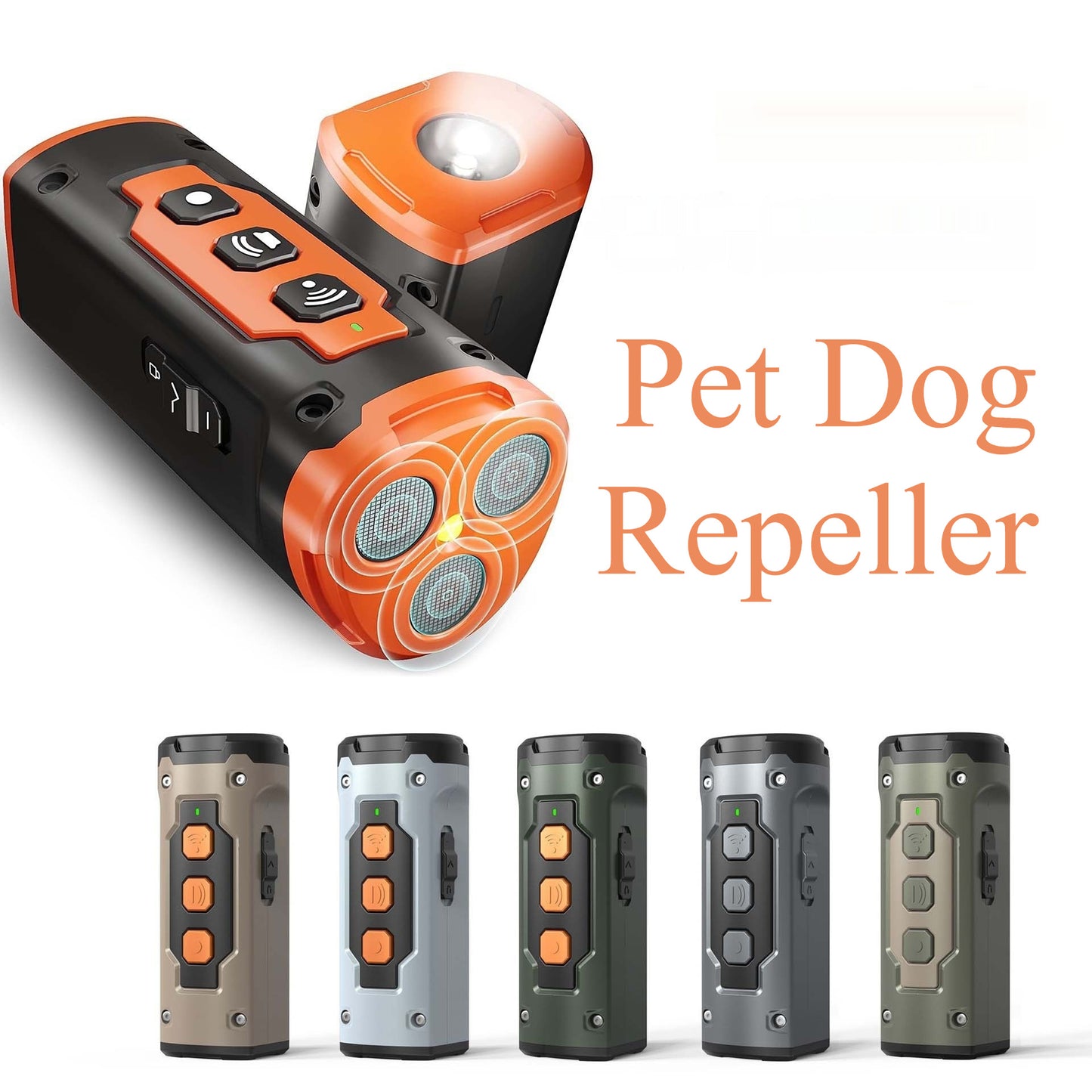 Ultrasonic Anti Bark Deterrent Device With LED Flashlight Enjoy Peace At Last!