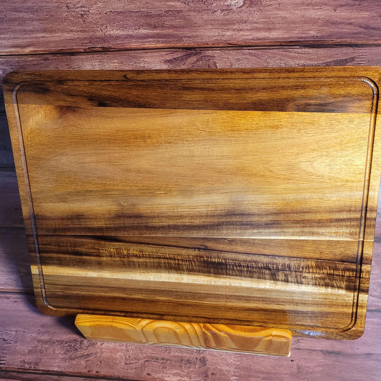 Ocean Acacia Wood Cutting Board/Charcuterie Board 18"x14" -Made in the USA!