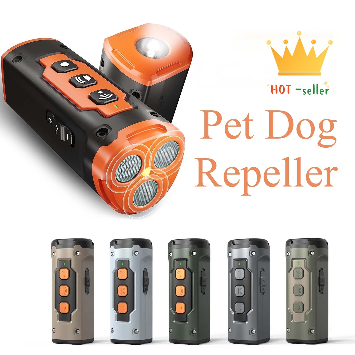 Ultrasonic Anti Bark Deterrent Device With LED Flashlight Enjoy Peace At Last!