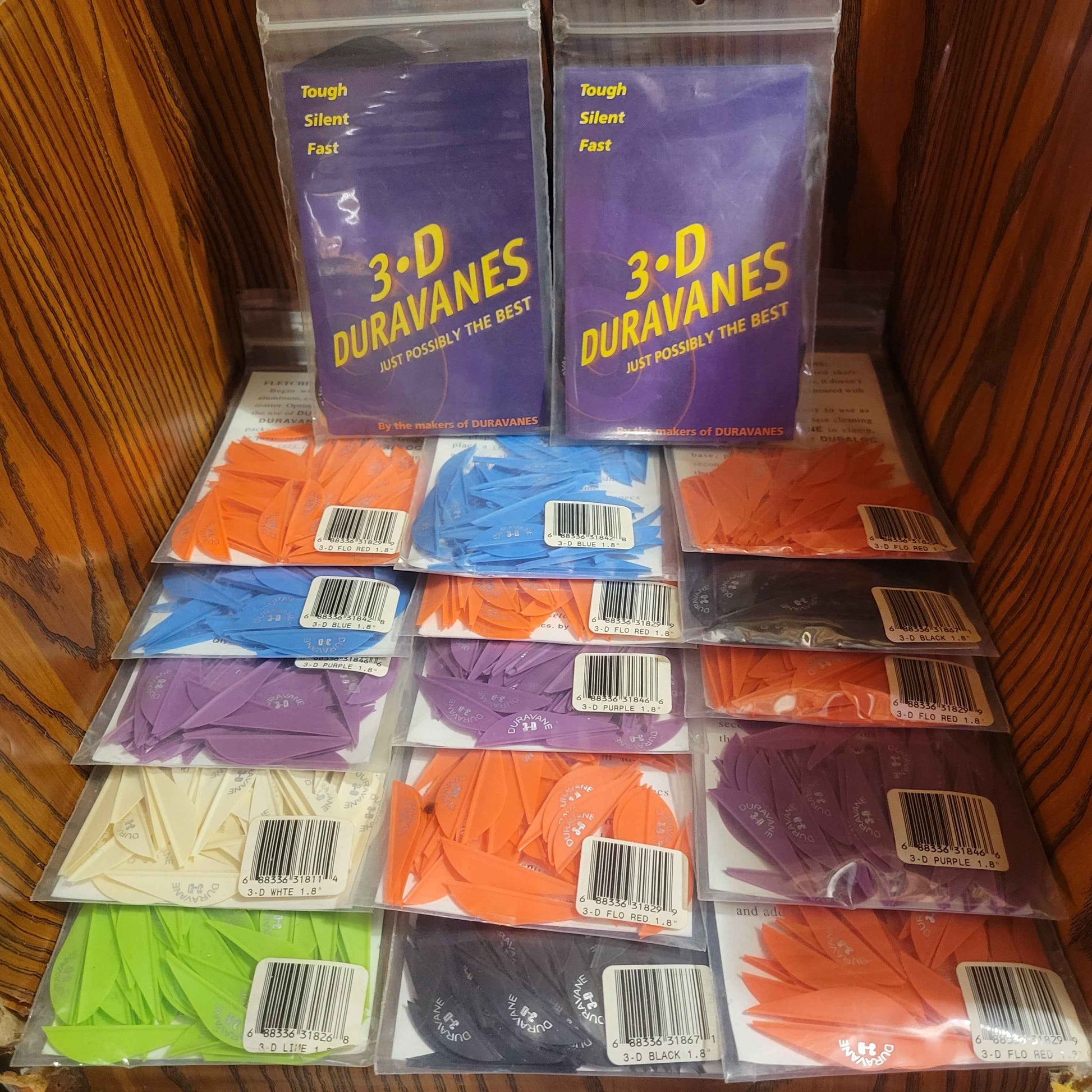 3D Duravane 2.3" Arrow Vanes For Fletching/Repairs Arrows Or Bolts Archery(1 Pk)