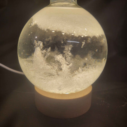 Fitzroy Storm Glass Barometer Snow Globe w/ LED USB Display | Made in the USA! | Great Gift Idea | - Invictus Supply Co.