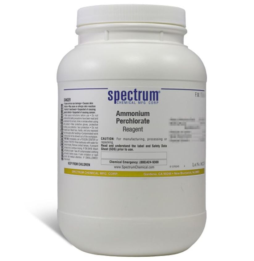 1 LB Ammonium Perchlorate Fine Powder 99+% Purity Lab Grade
