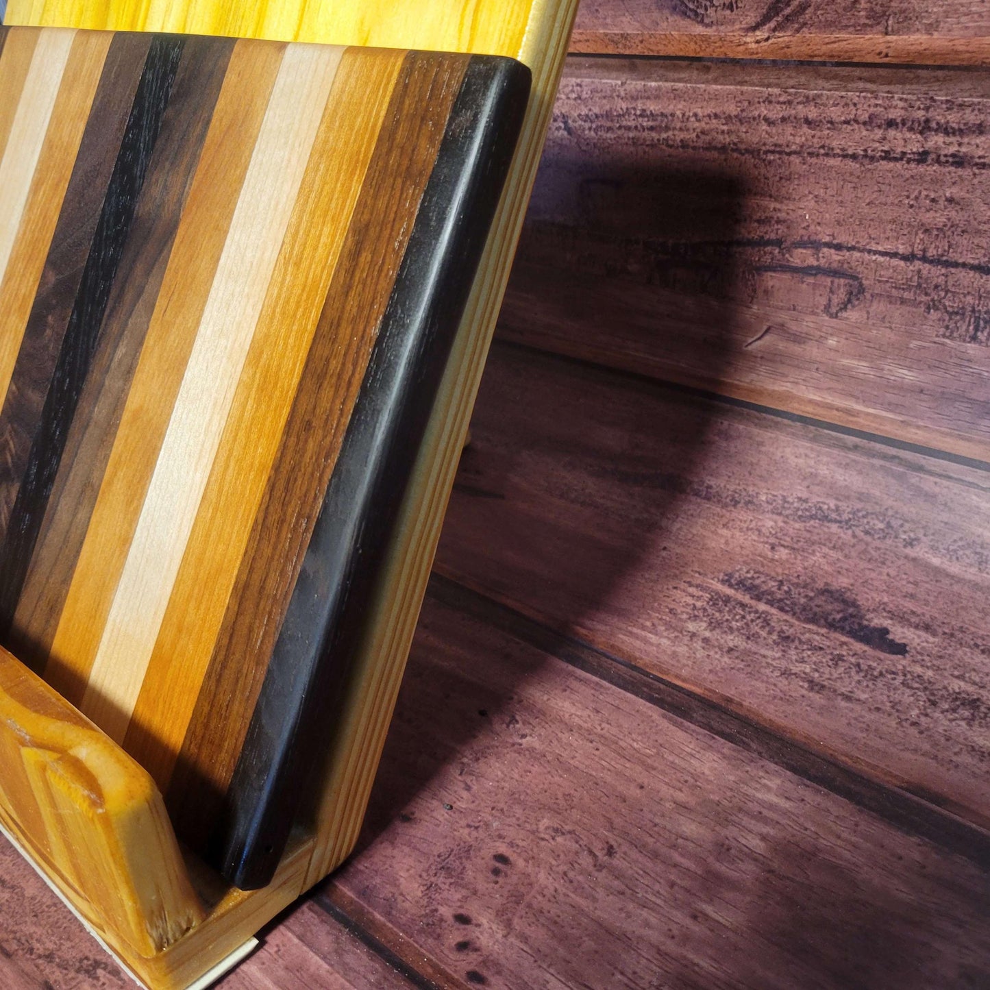 Fine Exotic Hardwood Cutting/Charcuterie/Serving Board 12"W x 8"H - Made in USA!