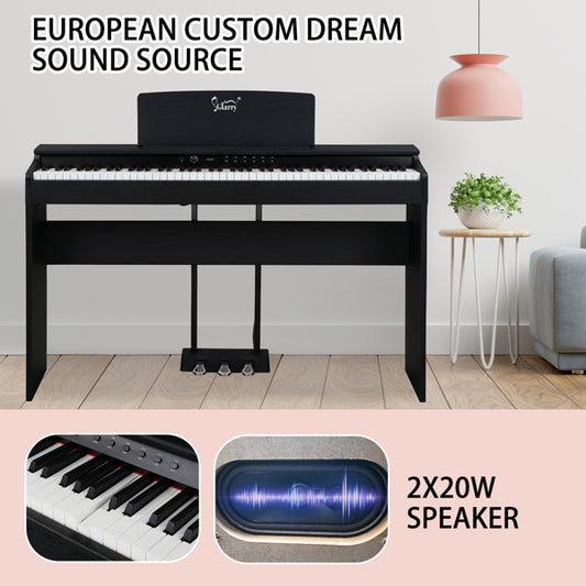 88 Key Standard Heavy Hammer Keyboard, Upright Black Electric Piano