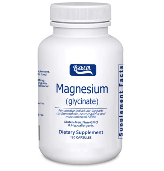 Magnesium Glycinate Supplement For Stress Relief, Sleep, Heart Health, Nerves, Muscles And Metabolism 120 Capsules